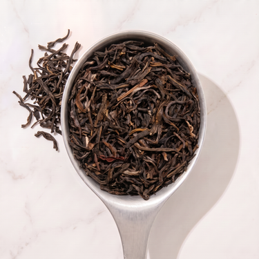 Wuyi Rock Oolong Tea in a measuring scoop